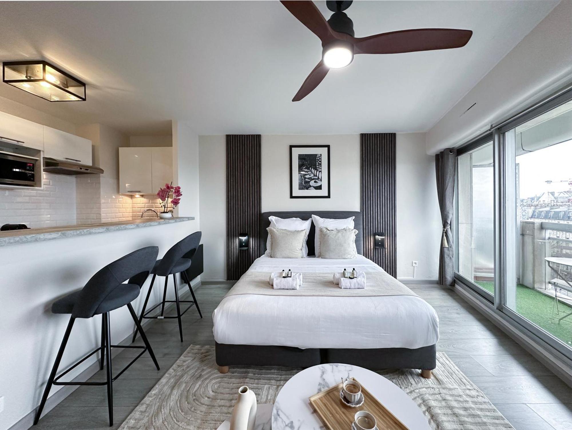 Beautiful Panoramic Terraced Studio In Paris Ngoại thất bức ảnh