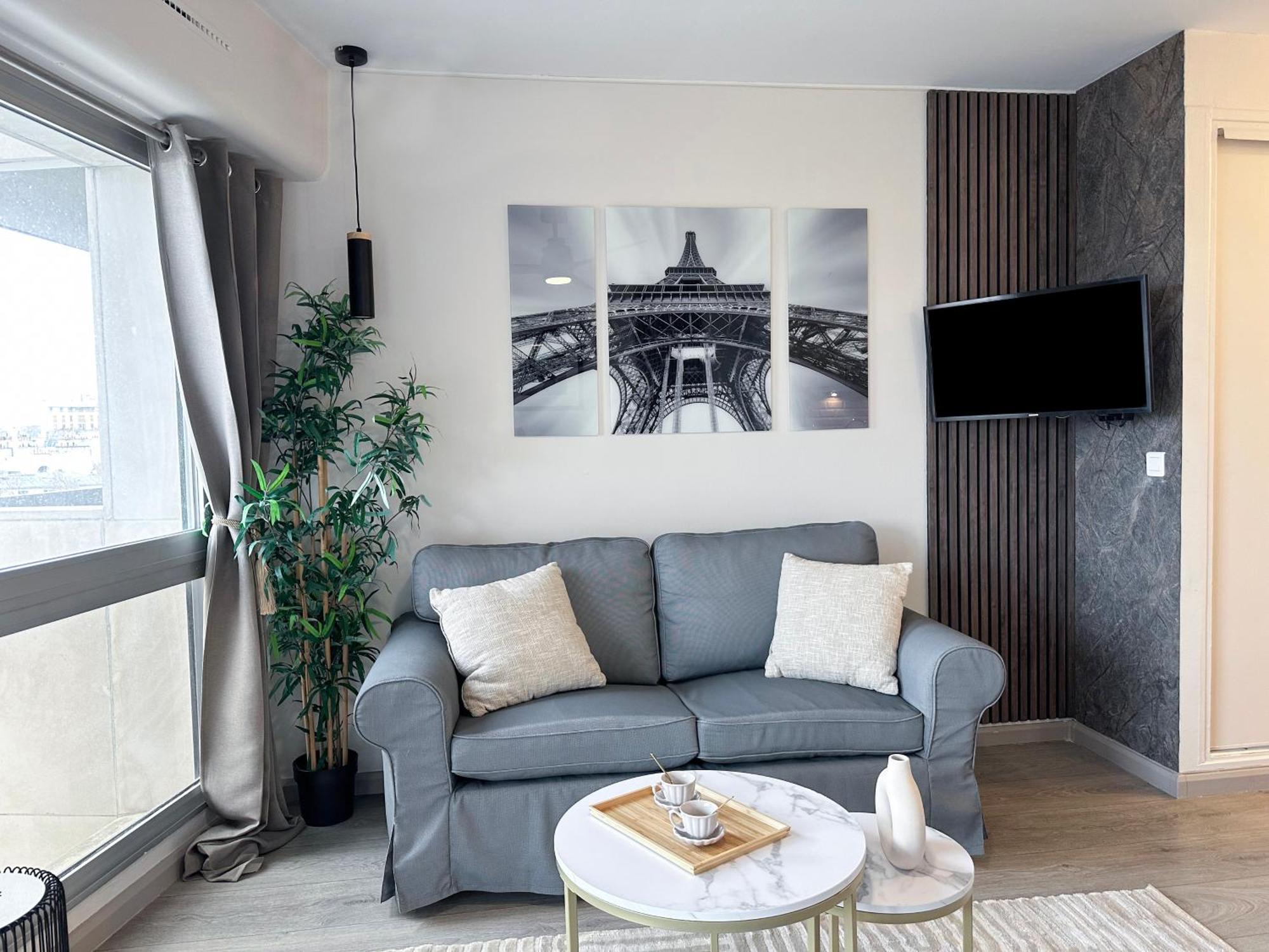 Beautiful Panoramic Terraced Studio In Paris Ngoại thất bức ảnh