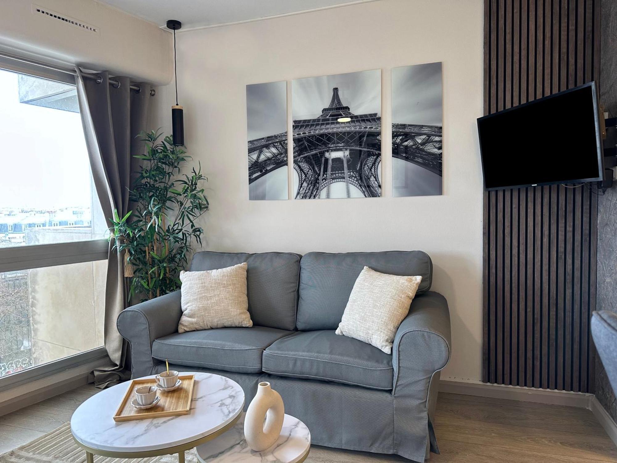 Beautiful Panoramic Terraced Studio In Paris Ngoại thất bức ảnh
